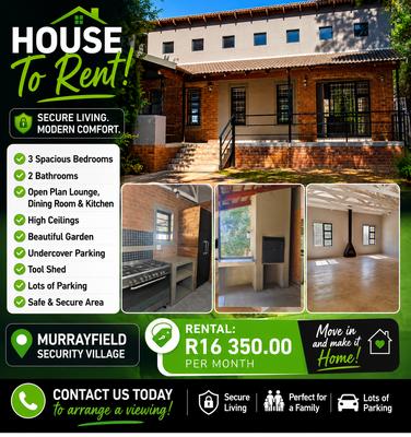 House For Rent in Murrayfield, Pretoria
